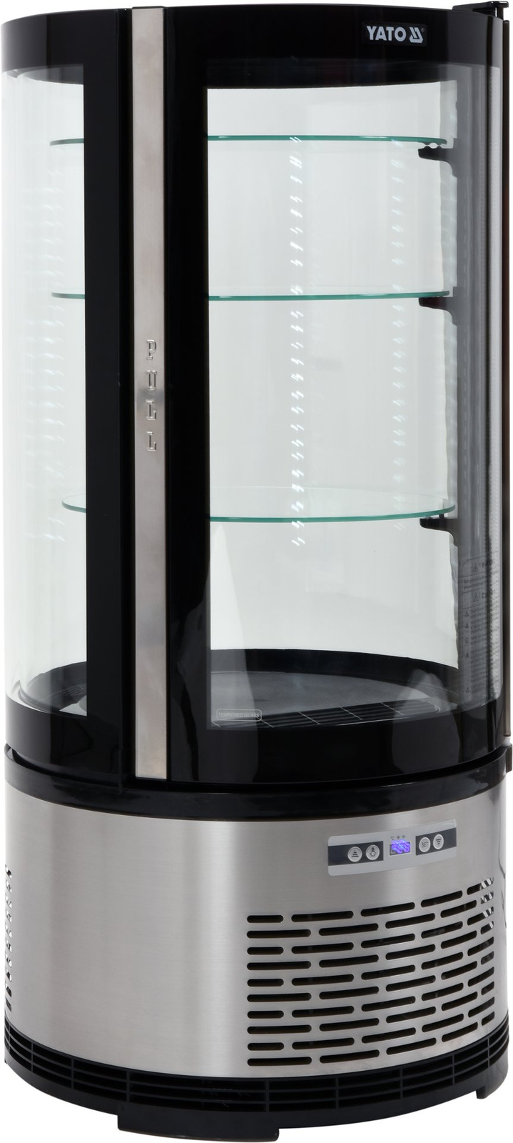 Vitrină frigorifică 100 l rotundă reglabilă | YATO YG-05094