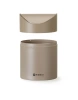 Coș de gunoi de masă cu capac rabatabil, 1,2L, bej, diam. 12 x Î 16,5 cm | HENDI 440797