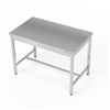Masă de lucru centrală din oțel inoxidabil 150x80x85 cm | FORGAST