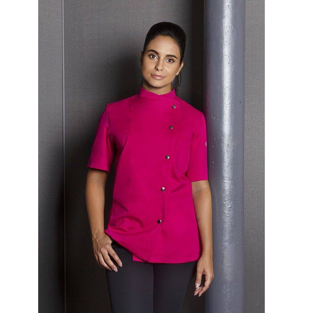 Bluză de bucătar pentru femei Greta roz | KARLOWSKY JF 4-44