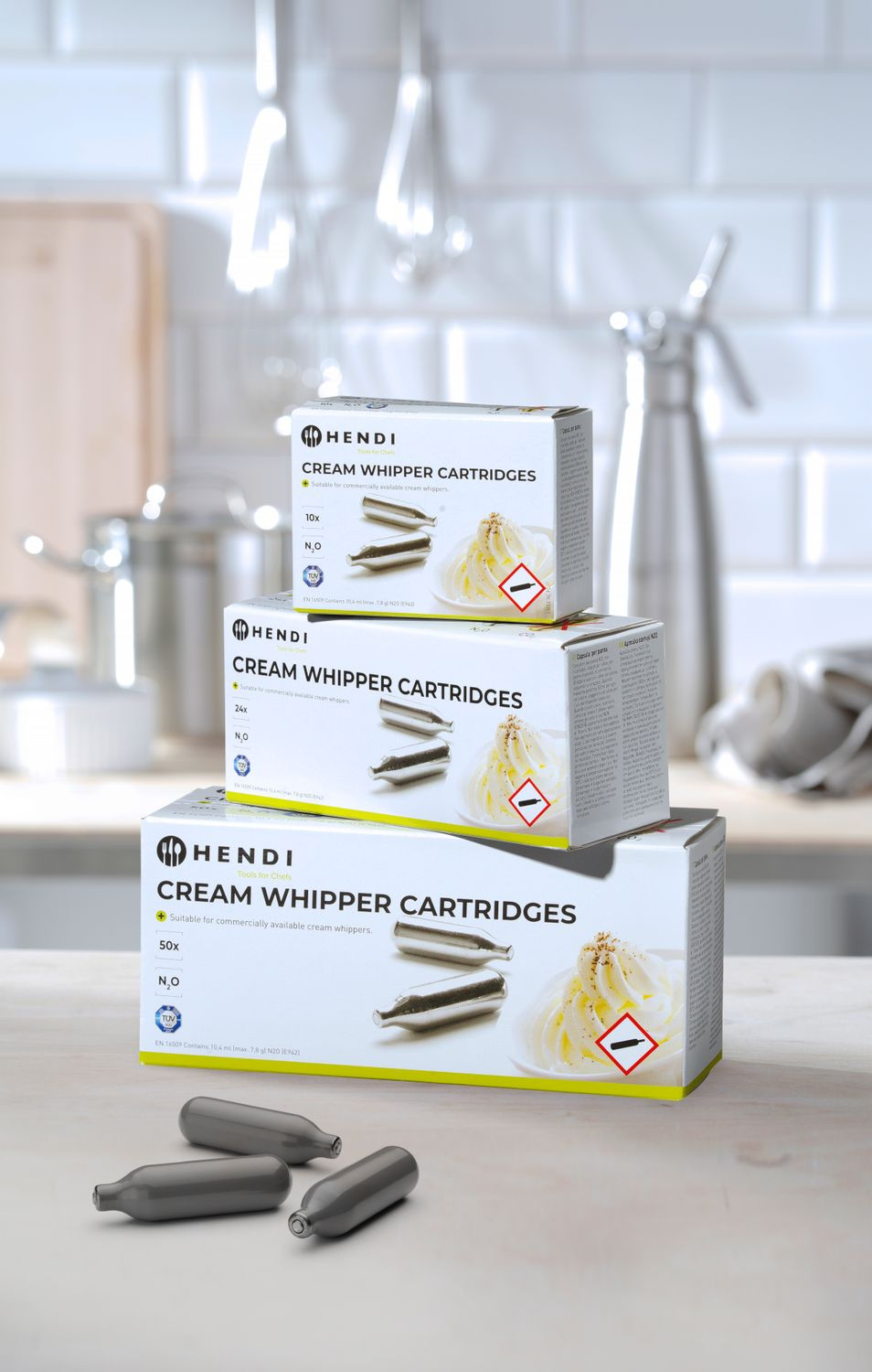 Cartușe pentru sifon de frișcă - 50 buc. | HENDI 586907