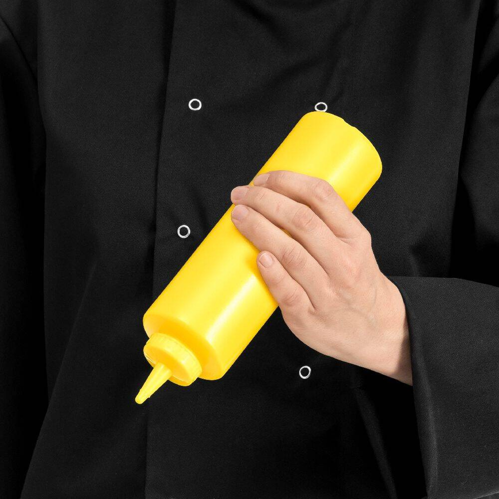 Dozator pentru sosuri din polietilenă 0,7 l, galben | FORGAST FG03222
