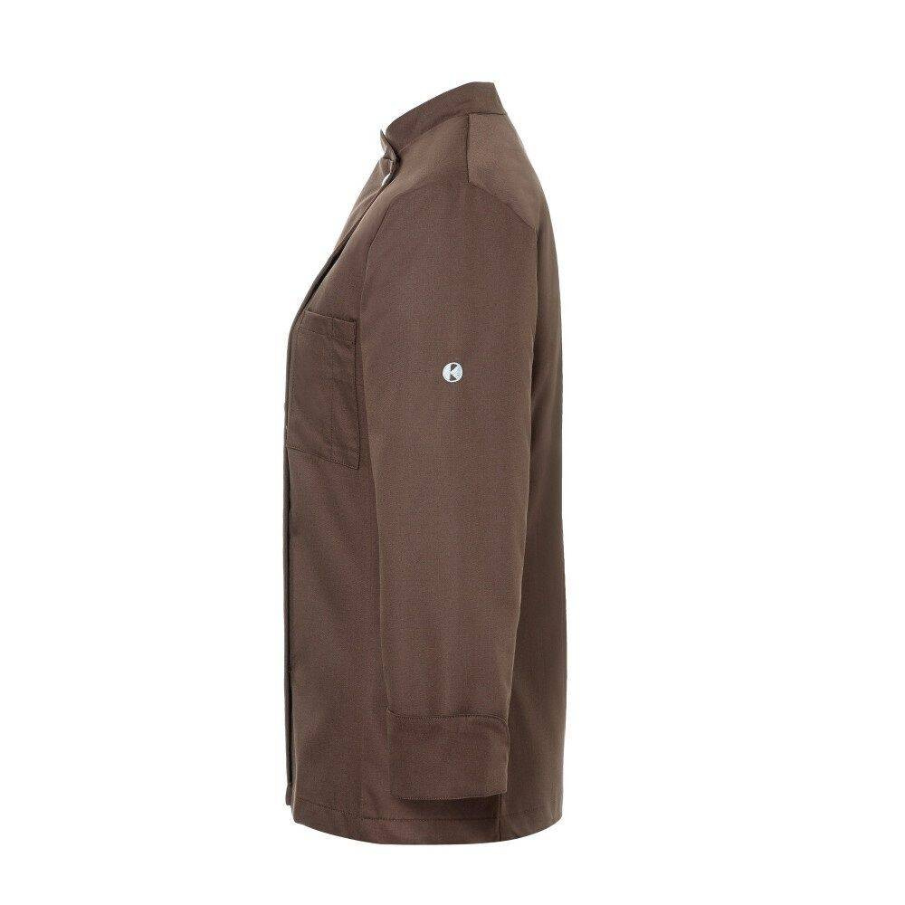 Bluză de bucătar Larissa maro deschis | KARLOWSKY JF 3-28