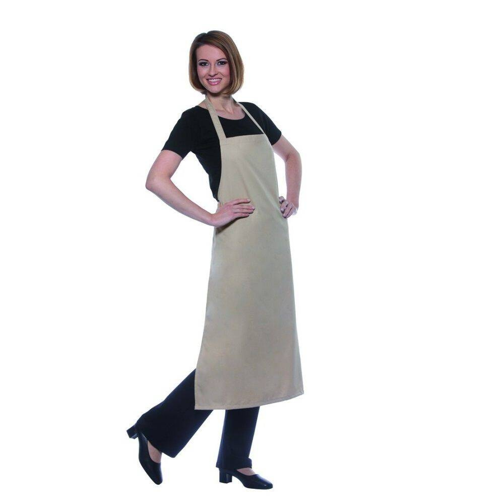Șorț de bucătar Basic 75 x 100 cm nisipiu | KARLOWSKY BLS 3-19-Stck