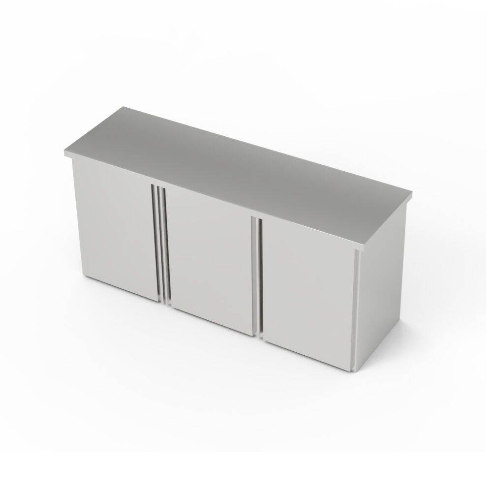 Dulap de perete cu 3 uși din oțel inoxidabil 140x40x60 cm | FORGAST