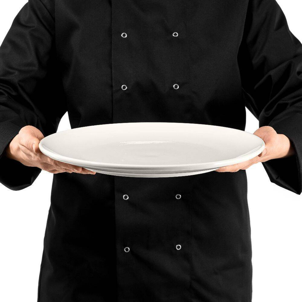 Talerz płytki bez rantu porcelanowy, 35 cm, linia Prima | MODERMO MP036