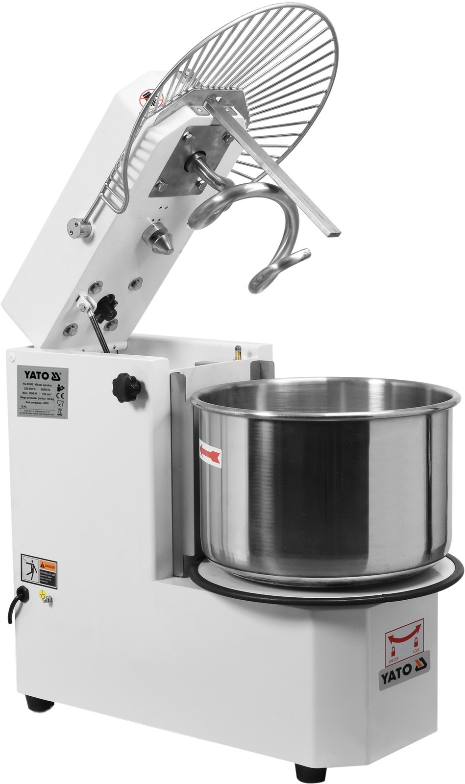 Mixer spirală (mixer) 30 l | YATO YG-03062