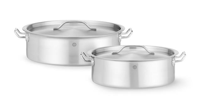 Oală joasă cu capac, din oțel inoxidabil - capacitate 15.8 l | HENDI 836521