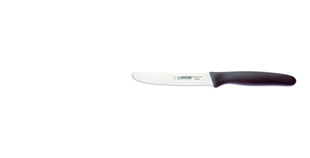 Cuțit universal cu lamă ondulată - 11 cm, gri închis | GIESSER MESSER 8365 wsp 11 mm