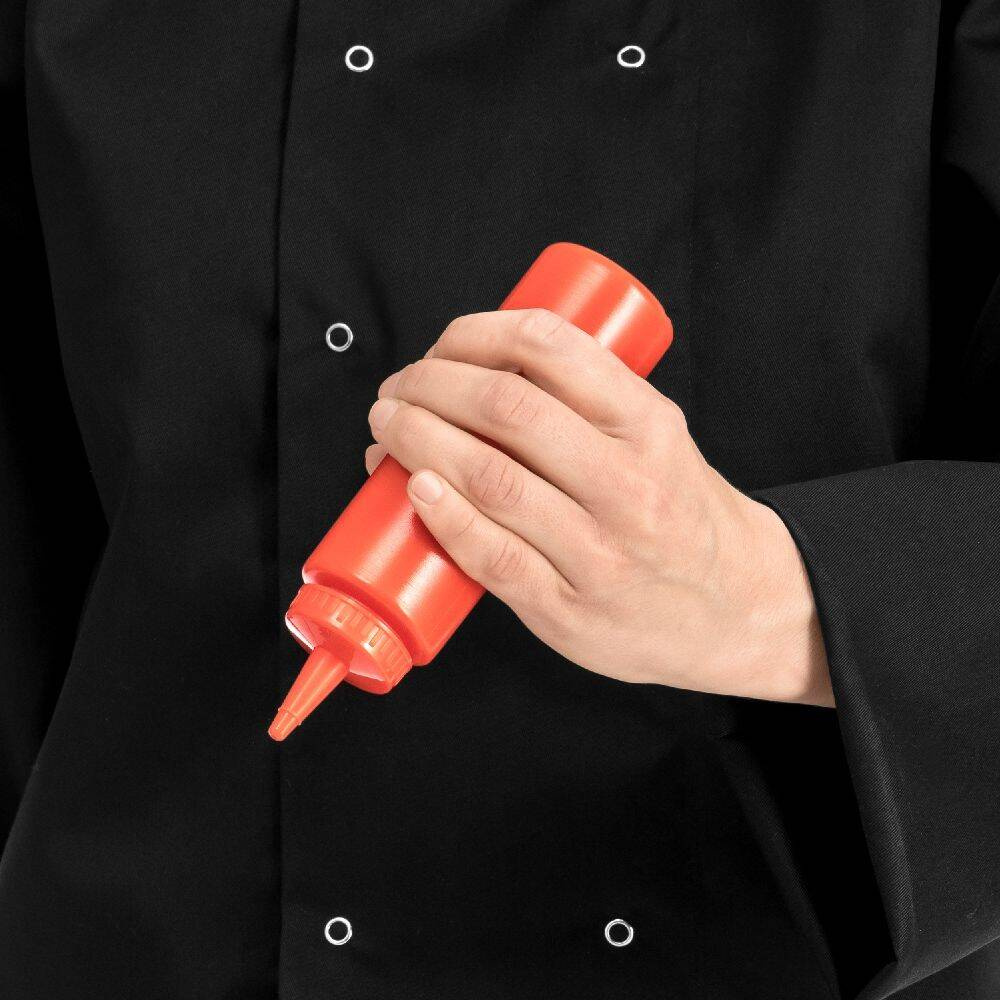 Dozator pentru sosuri din polietilenă 0,25 l, roșu | FORGAST FG03227