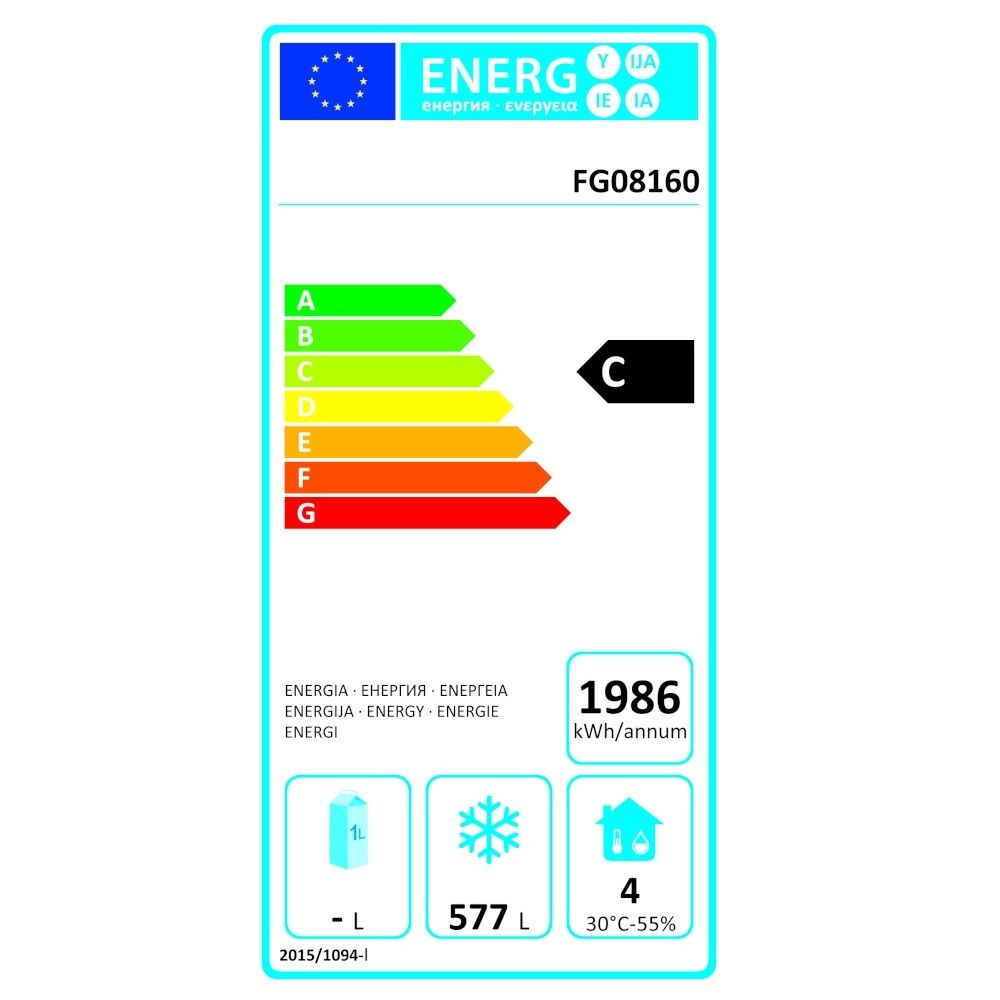 Dulap frigorific 1 ușă 580 l din oțel inoxidabil FORGAST FG08160