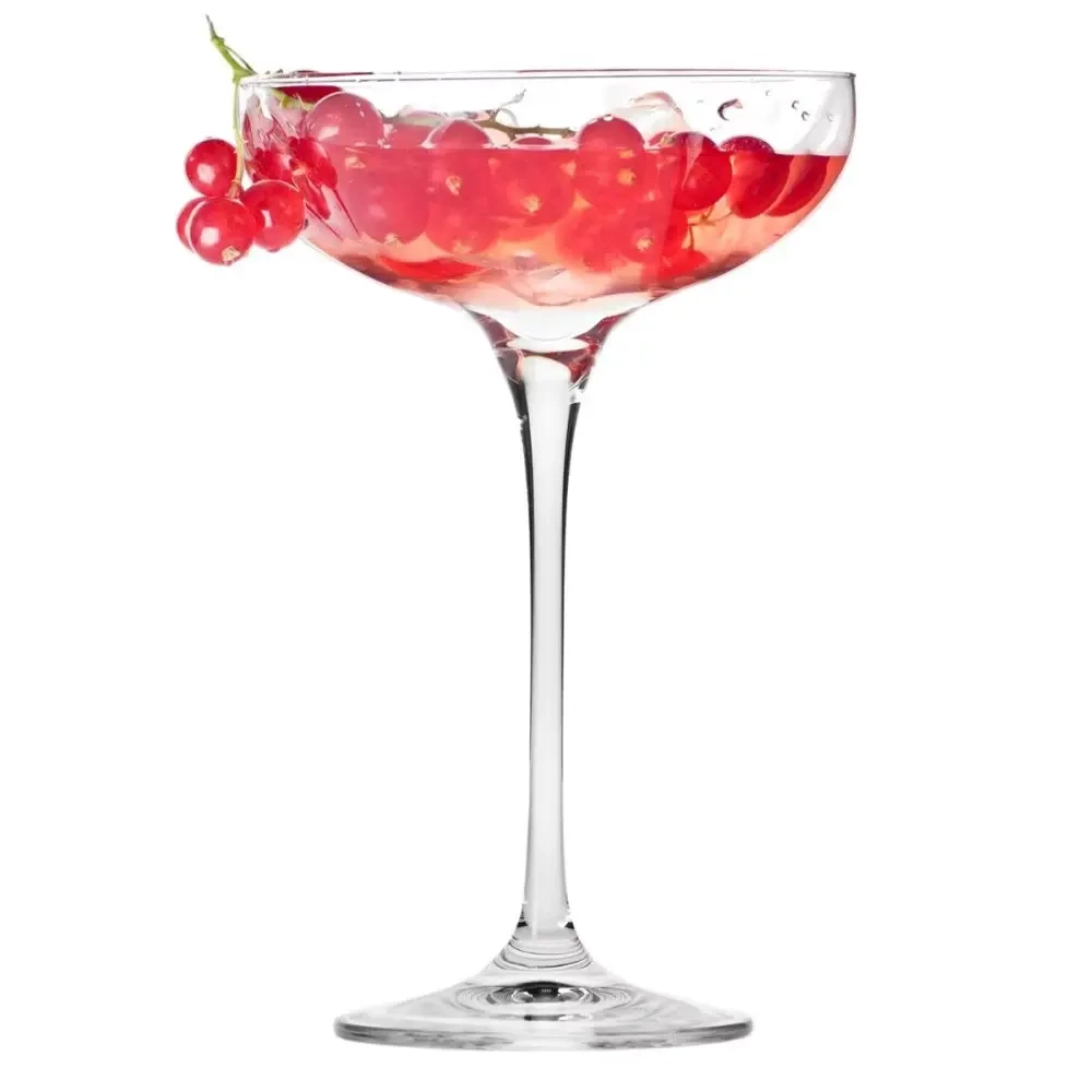 Pahare plate pentru șampanie, Harmony, 280 ml - set 6 bucăți | KROSNO F57B575024002020