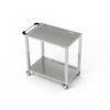 Cărucior cu 2 rafturi din oțel inoxidabil 100x70x85 cm | FORGAST
