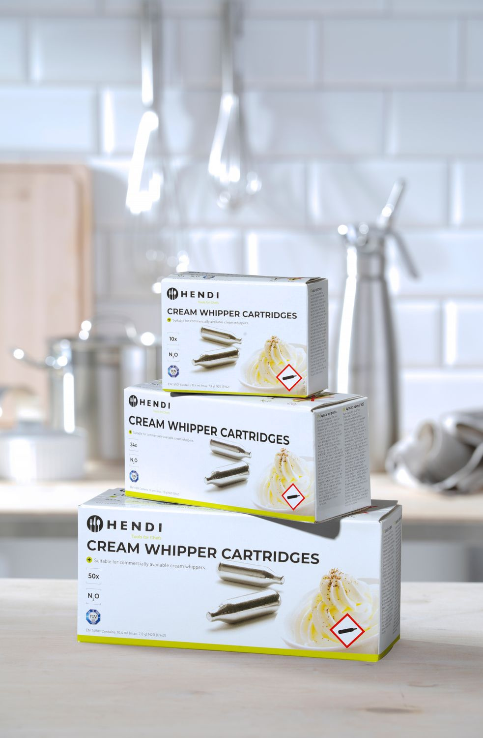 Cartușe pentru sifon de frișcă - 10 buc. | HENDI 588208