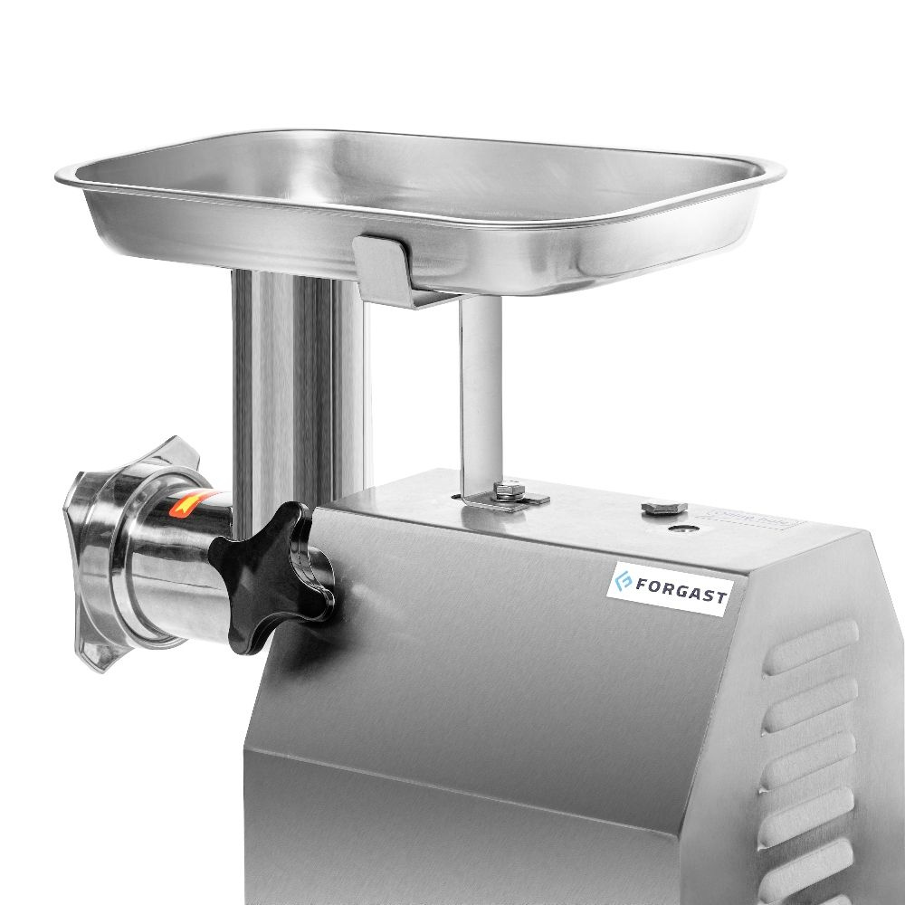 Mașină de tocat carne (mașină de tocat carne tip „lup”), 220 kg/h, 1.1 kW, oțel inoxidabil, 230 V | FORGAST FG10104
