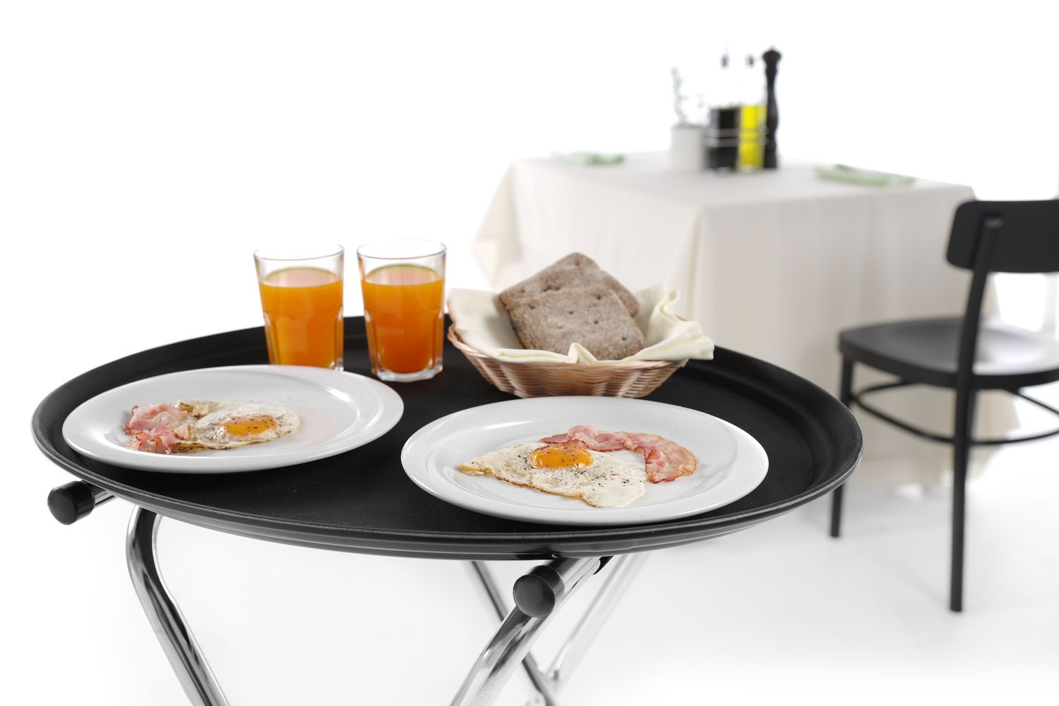 Tavă antiderapantă pentru servire ovală XL | HENDI 508831