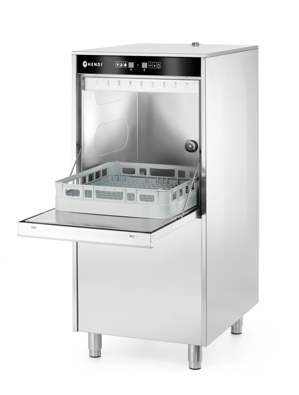 Mașină de spălat vase pentru tăvi și farfurii 50x60 cu dozator de detergent și pompă de scurgere | HENDI 236574