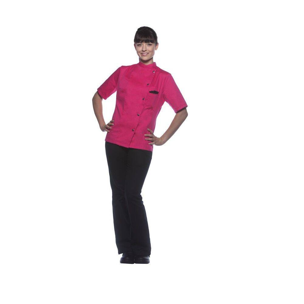 Bluză de bucătar pentru femei Greta roz | KARLOWSKY JF 4-44