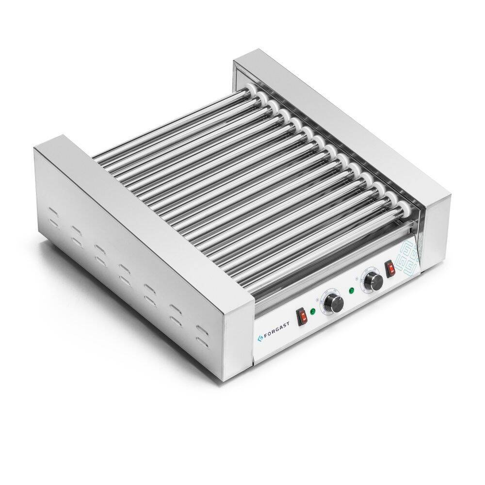 Grătar cu role pentru crenvurști, 14 role, 2.8 kW, 230 V | FORGAST FG09614