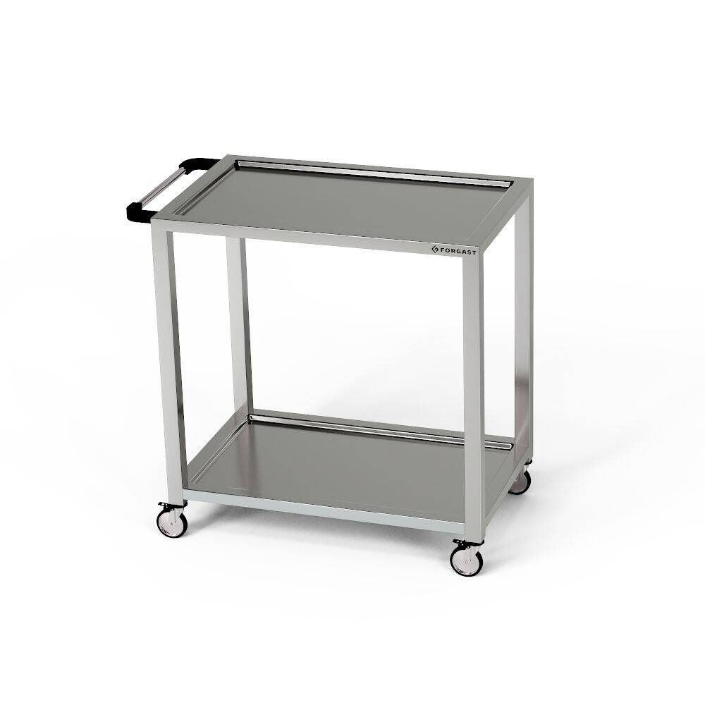 Cărucior cu 2 rafturi din oțel inoxidabil 110x40x85 cm | FORGAST