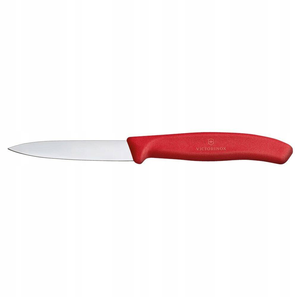 Cuțit pentru legume Swiss Classic roșu, lungime lamă 8 cm | VICTORINOX 6.7601