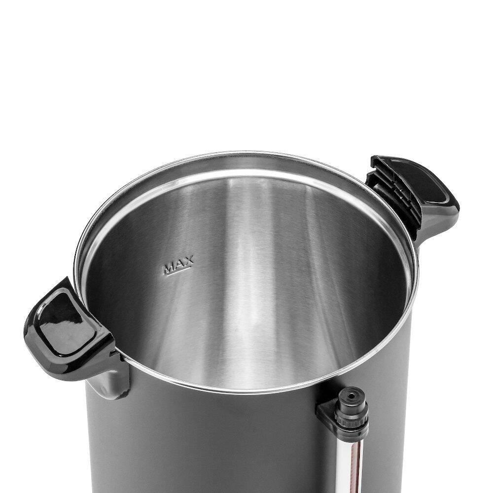 Warnik de apă 8 l cu tavă de scurgere, negru, cu pereți dubli | FORGAST FG05560