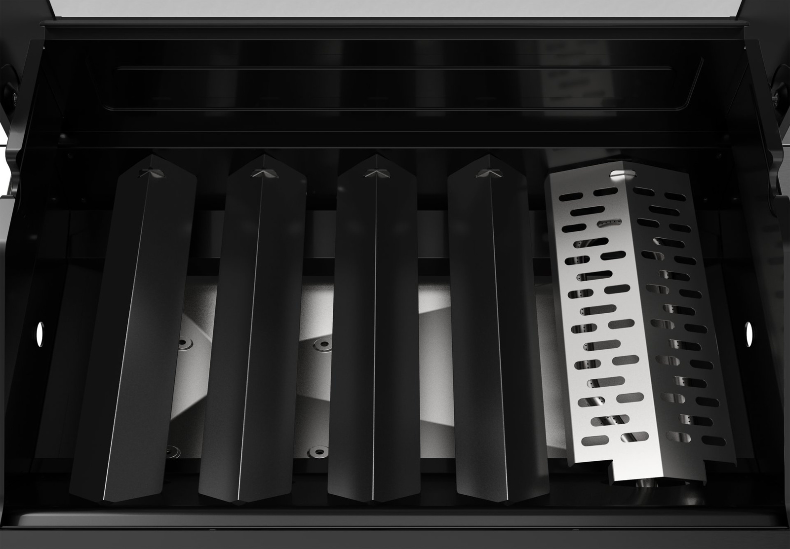 Grătar pe gaz 5+1 19kW negru | YATO YG-20031