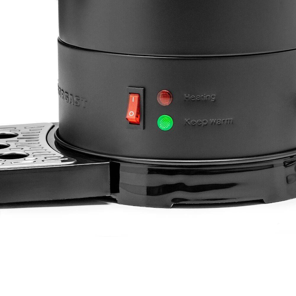 Fierbător de cafea negru cu perete dublu 6 l | FORGAST FG05603