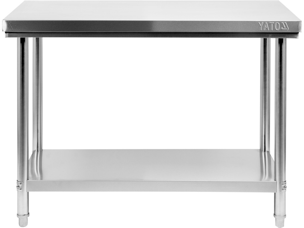 Masă de lucru din oțel inoxidabil cu raft 100x70x85 cm | YATO YG-09031