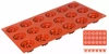 Formă pentru brioșe din silicon, 18 cavități, 30x17,5 cm | CONTACTO 6652/042
