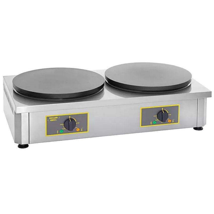 Mașină electrică dublă pentru clătite - 2x40cm | ROLLER GRIL CDE 400