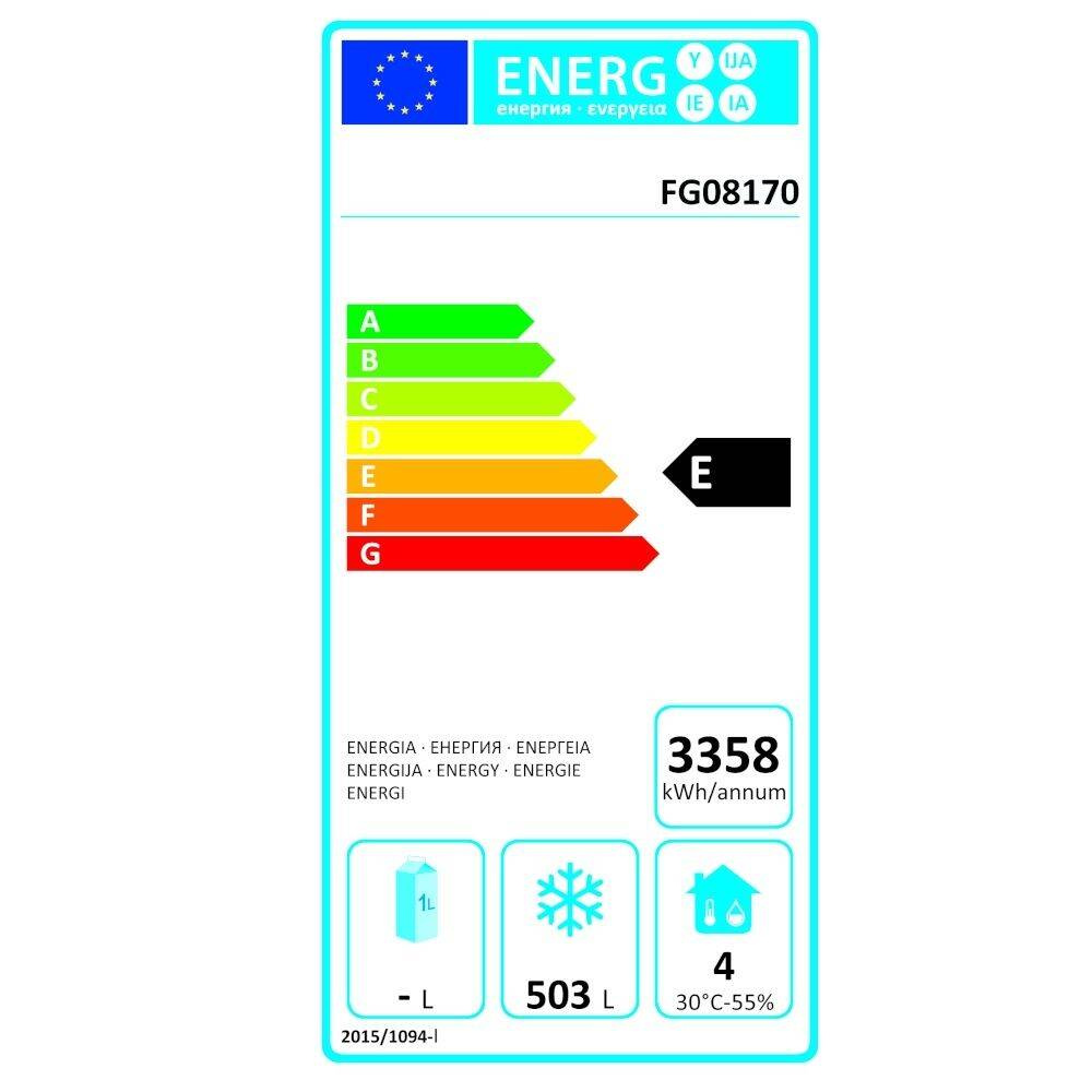 1 ușă 685 l GN 2/1 compartiment congelator din oțel inoxidabil FORGAST FG08170