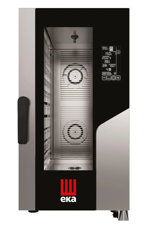 Mască neagră Millennial Gastro Compact cuptor electric combinat cu aburi, 10×GN 1/1 | TECNOEKA MKF1011CBM