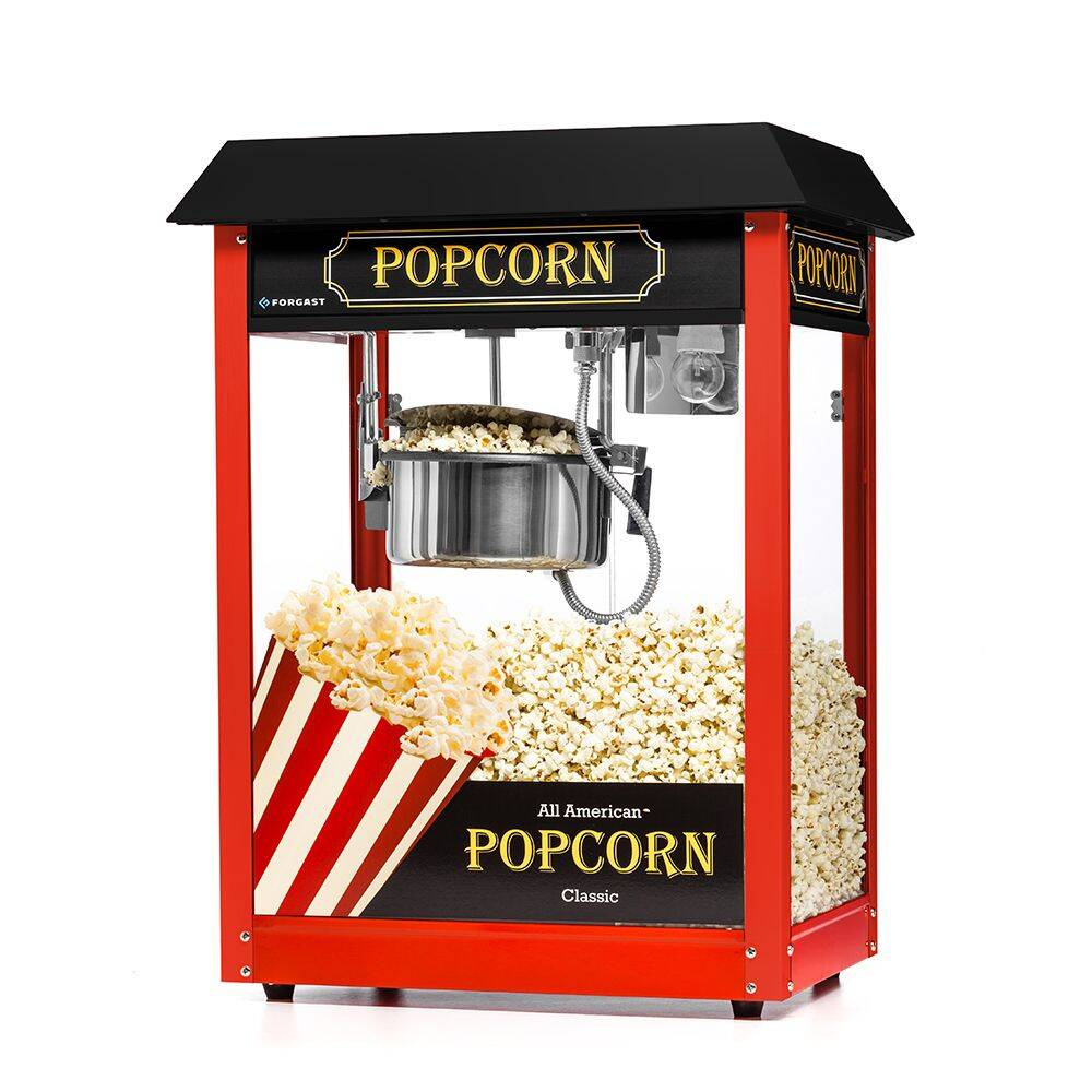 Mașină de făcut popcorn cu baldachin negru | FORGAST FG09303