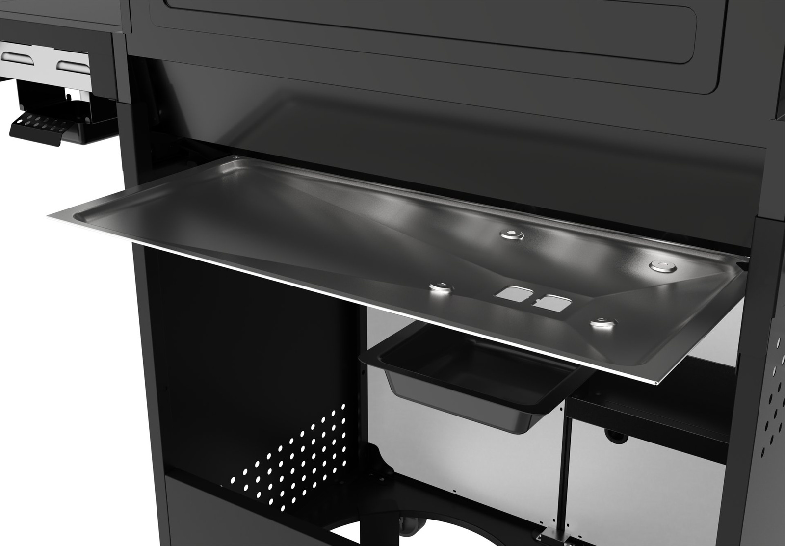 Grătar pe gaz 5+1 19kW negru | YATO YG-20031