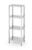 Raft de depozitare din inox, asamblabil, cu 4 rafturi, 60x40cm | HENDI 812501