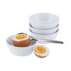 Farfurioară pentru ou EGGY cu margine înaltă, din melamină, set 4 bucăți | APS 83851