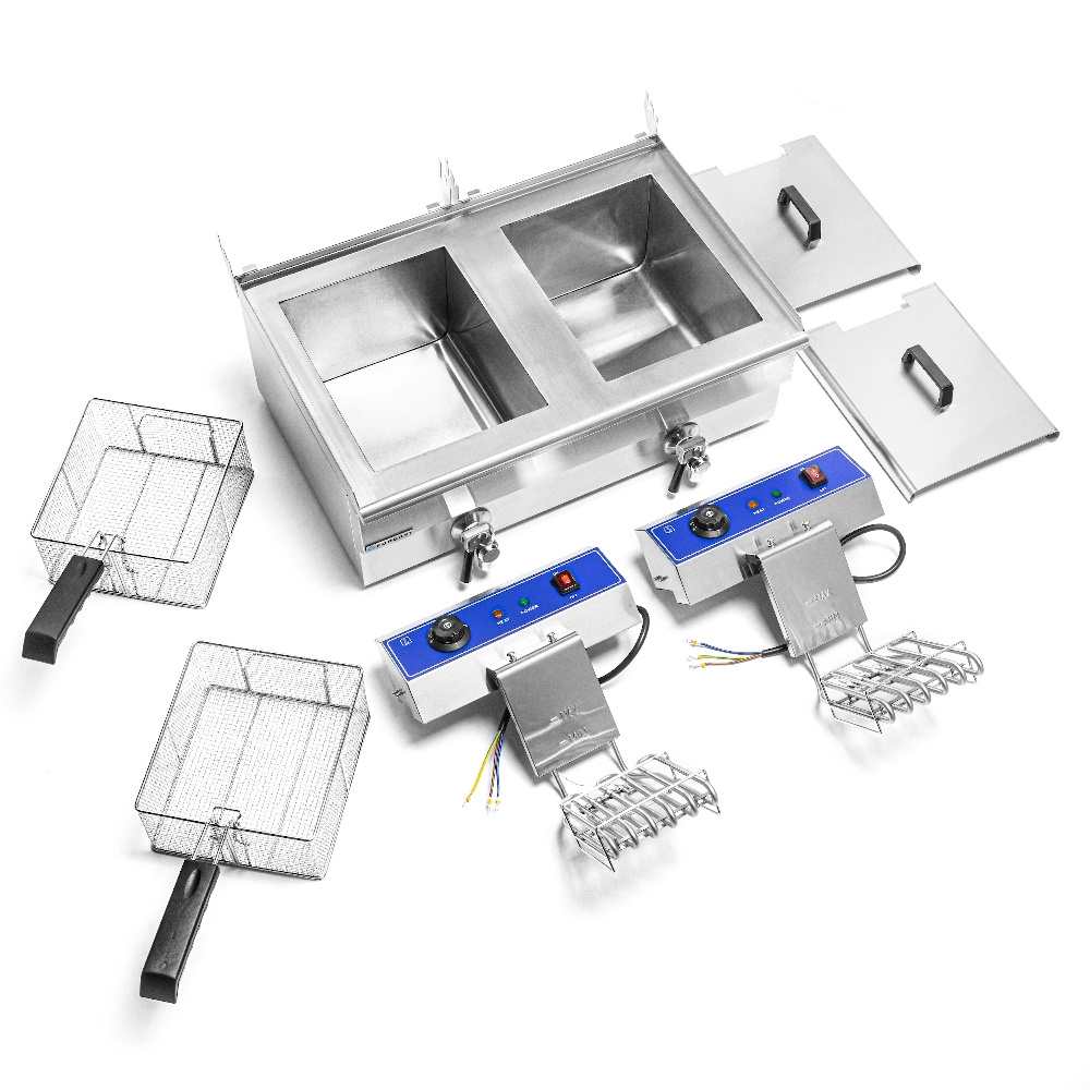 Frigider electric 2x16l cu robinet de scurgere, zonă rece, 10 kW, 230 V | FORGAST FG09016