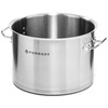 Oală medie din oțel inoxidabil cu capac, 12 l, diametru 30 cm | FORGAST FG02012