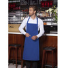 Șorț de bucătar de bază 75 x 90 cm cu buzunar și cataramă albastru | KARLOWSKY BLS 5-6-Stck