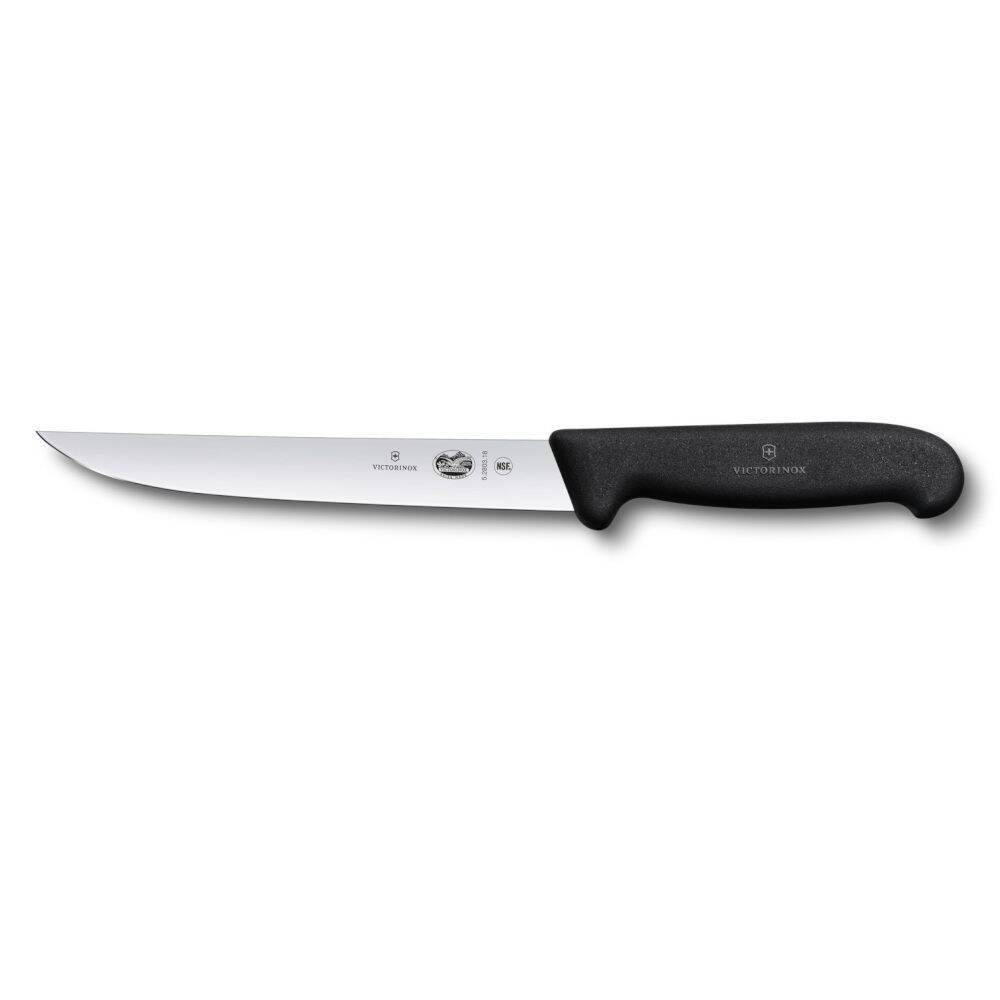 Cuțit de bucătărie pentru carne FIBROX lungime lamă 18 cm | VICTORINOX 5.2803.18
