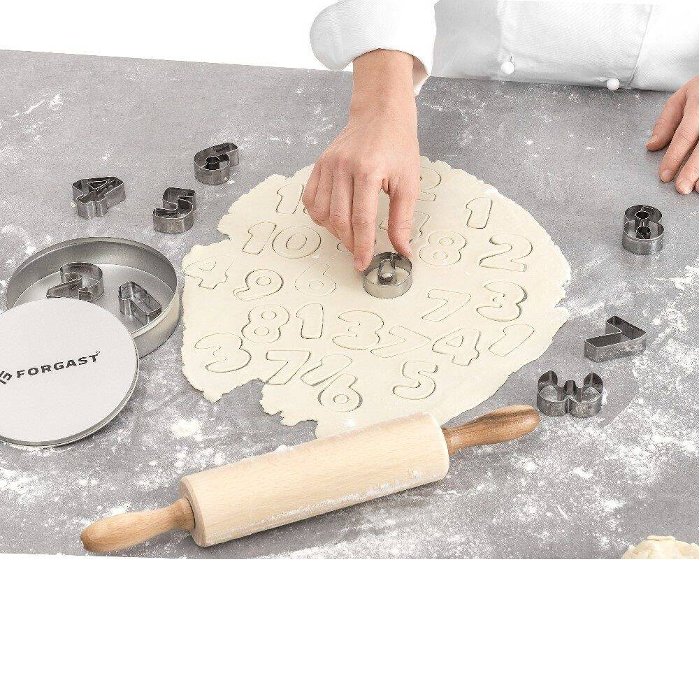 Set de forme pentru tăiat numere - set 9 bucăți | FORGAST FG11238