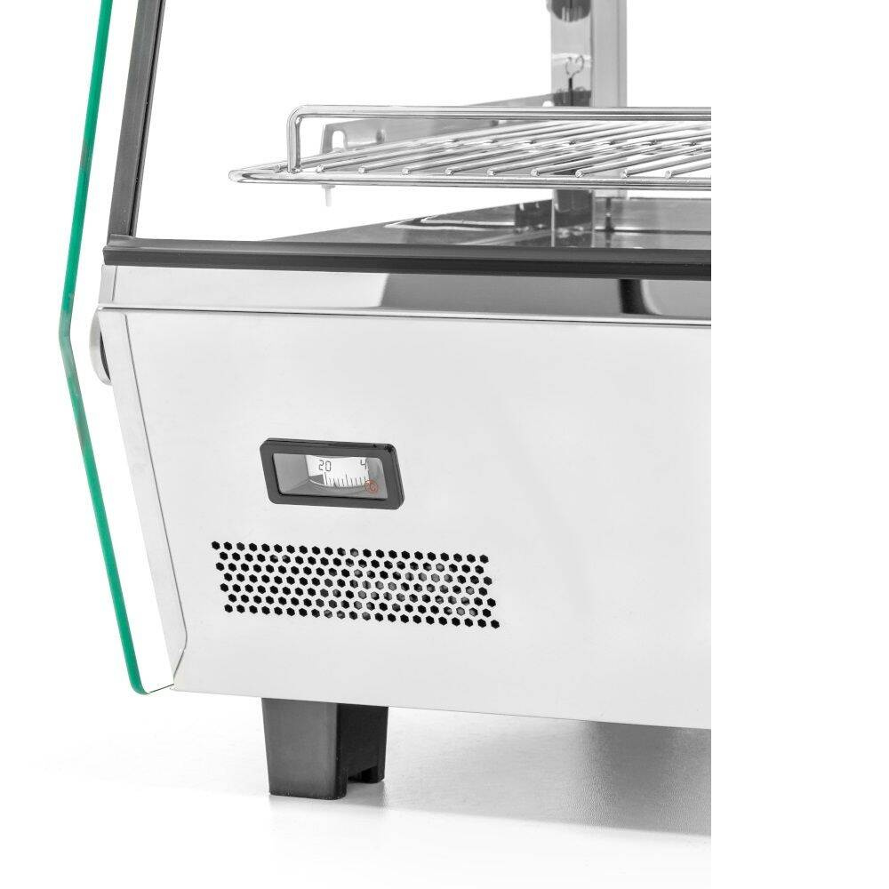 Vitrină de expunere încălzită vitrată 120 l, 1.1 kW | FORGAST FG09642