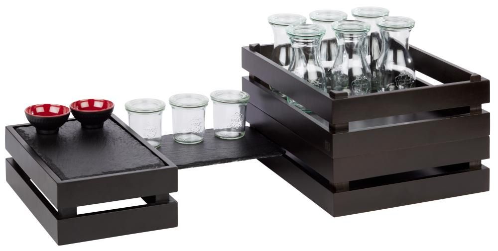 Cutie bufet GN SUPERBOX, culoare neagră, 35x29x10.5 cm | APS 11627