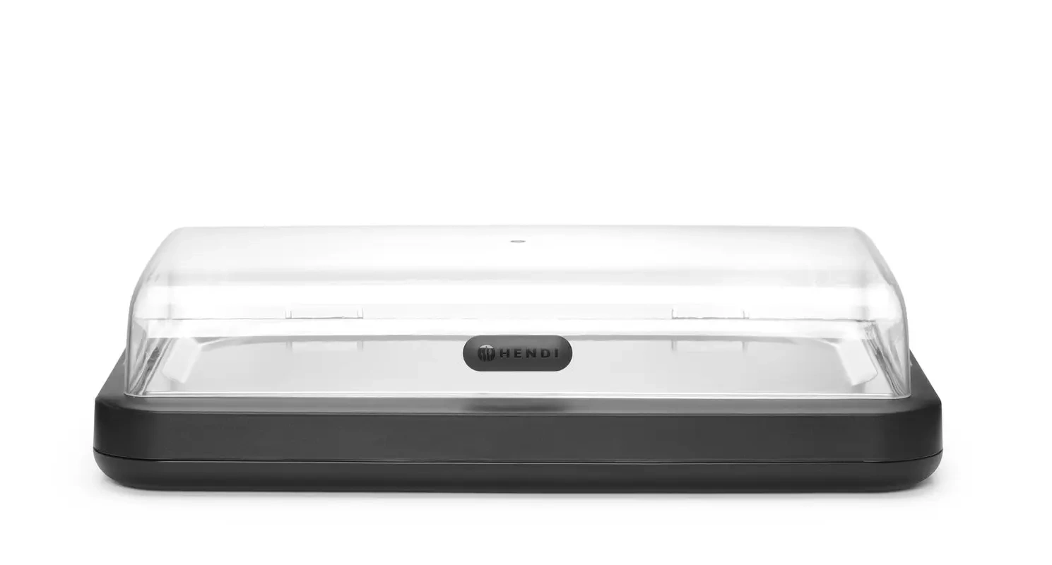 Vitrină frigorifică UNIQ GN 1/1 neagră | HENDI 871904
