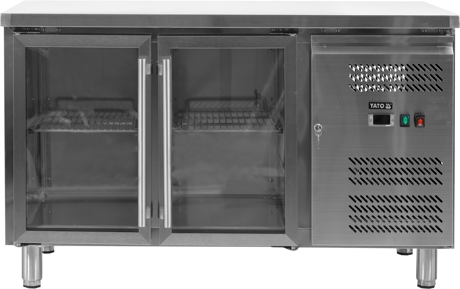Masă vitrată frigorifică cu 2 uși YATO YG-05252