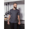 Cămașă de bucătar cu mânecă scurtă antracit | KARLOWSKY TM 5-5