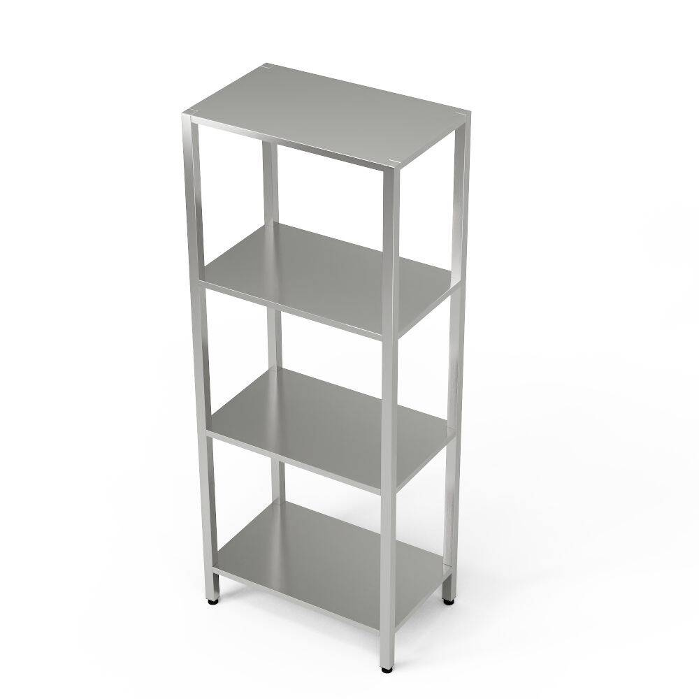 Raft cu 4 rafturi din oțel inoxidabil 70x60x180 cm | FORGAST