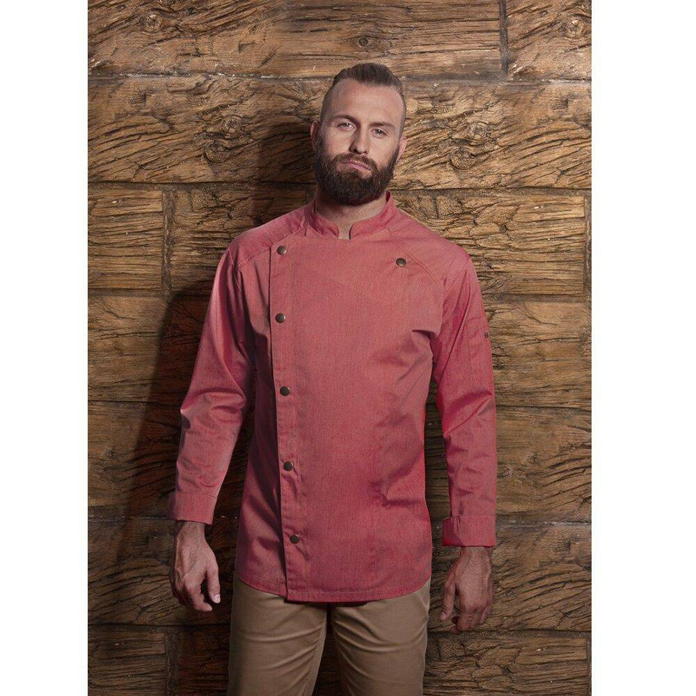 Bluză bucătar bărbătească Jeans-Style albastru vintage | KARLOWSKY JM 24-82