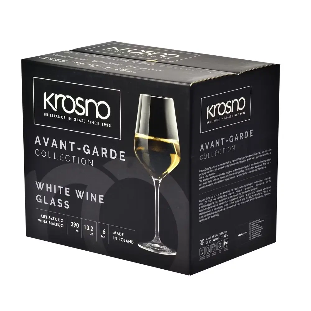 Pahare pentru vin alb Avant-Garde, 450 ml - set 6 bucăți | KROSNO F579917039032490